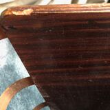 Antique art deco design rosewood waste paper basket