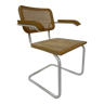 Cesca model B64 chair with armrests in white Design