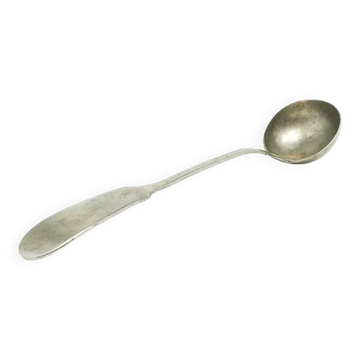 Louche à sauce minimaliste, en laiton argenté, Royaume-Uni, début du 20e siècle