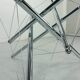 Theodore Waddell for Cassina 714 Tensegrity Chromed Steel Dining Table, 1980s