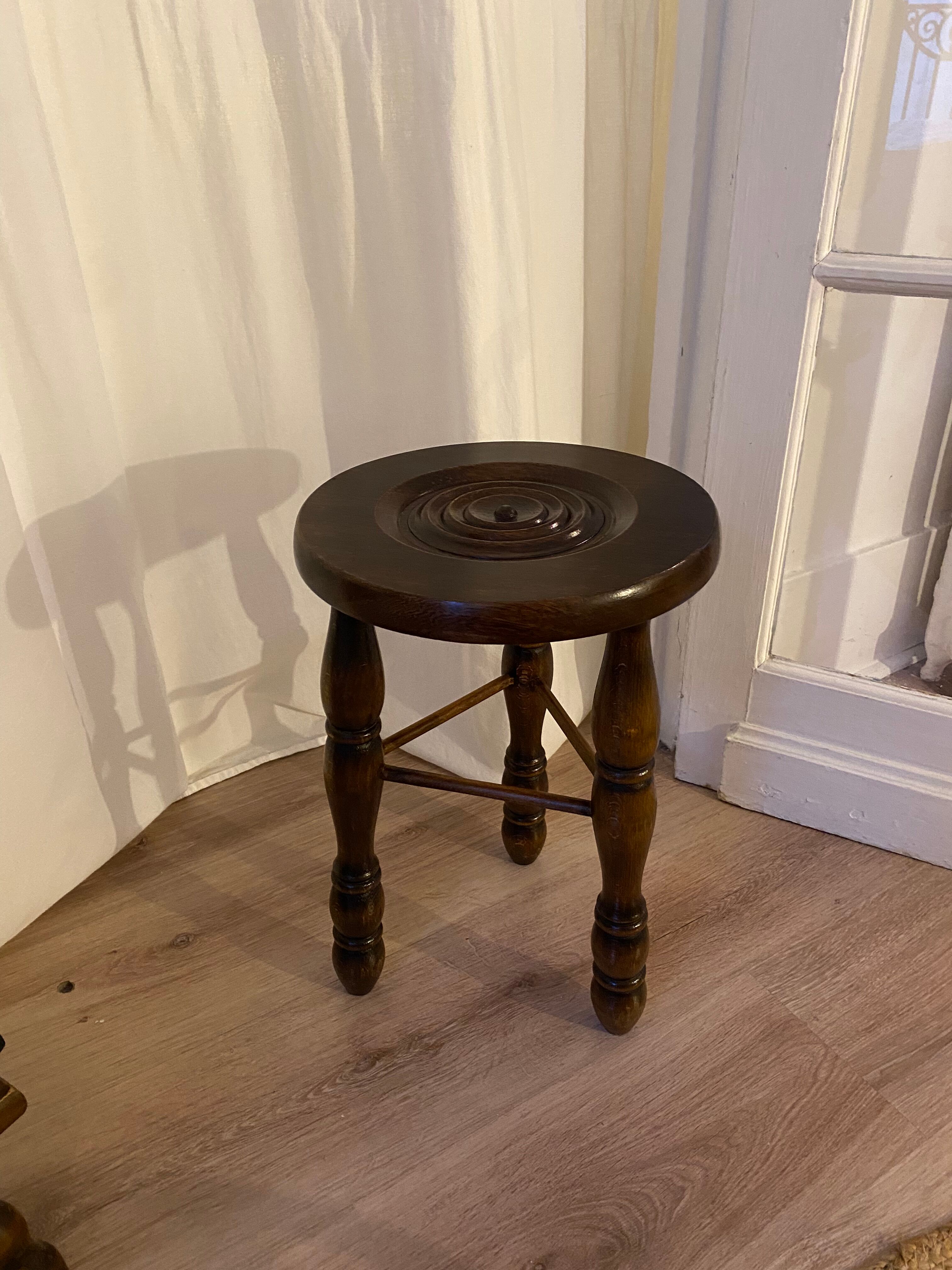 Vintage tripod stool