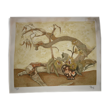 The Chestnut Stump, Litho Cl. Baly