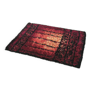 "Pirkka" rug by Laila Mikkonen in wool, 1960
