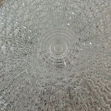Glass and metal ceiling light