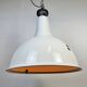 Large Industrial British White Enamel Pendant Lamp from Benjamin, 1960s