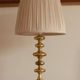 Single Swedish Brass Bobbin Table lamp