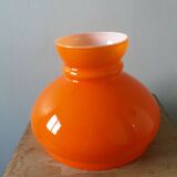 Abat-jour globe opaline orange