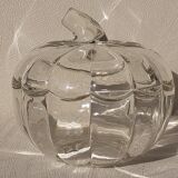 Bonbonnière en cristal en forme de pomme style année 70