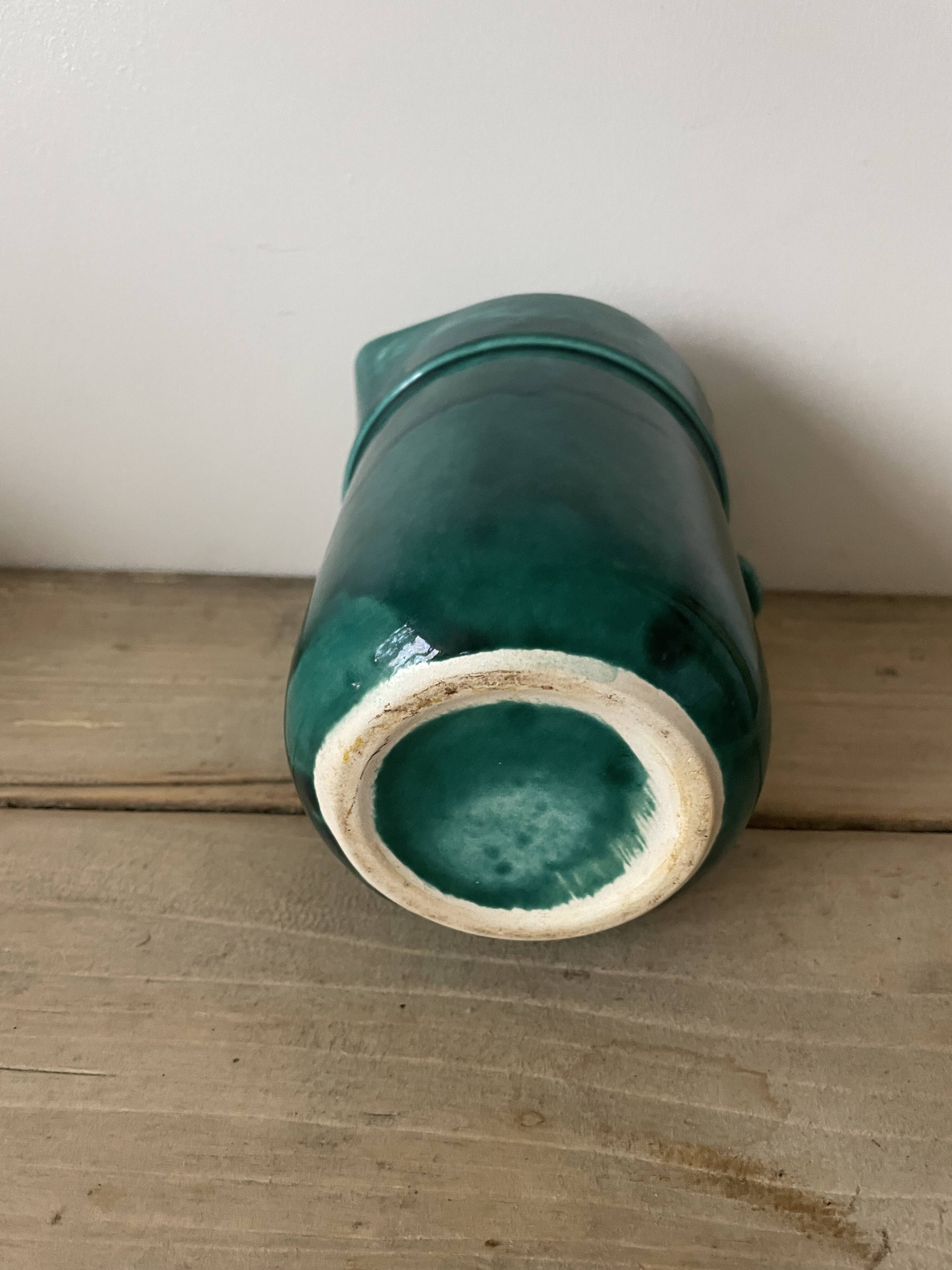 Glacier ceramic pitcher