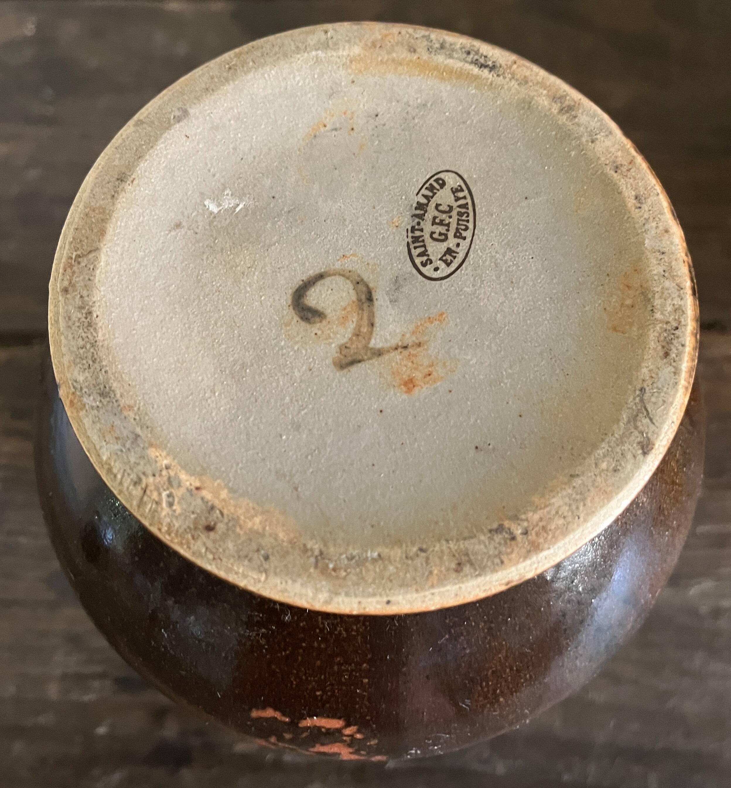 Saint Amand Vase in Puisaye "GFC"