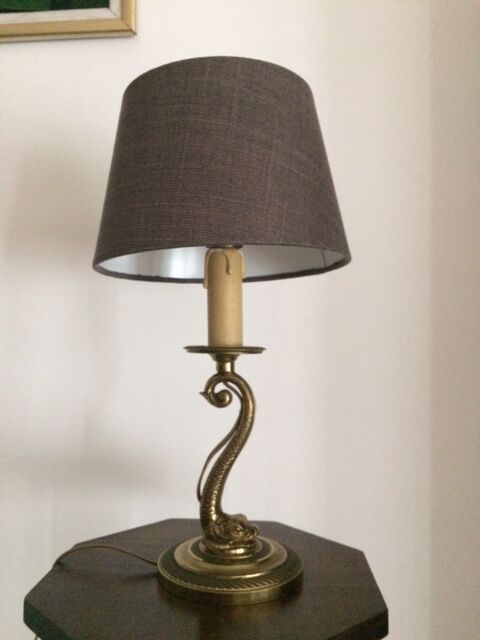 Classic bronze dolphin lamp" Louis XV style