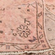 7x10 Dusty Pink Vintage Persian Rug, 199x303 Cm