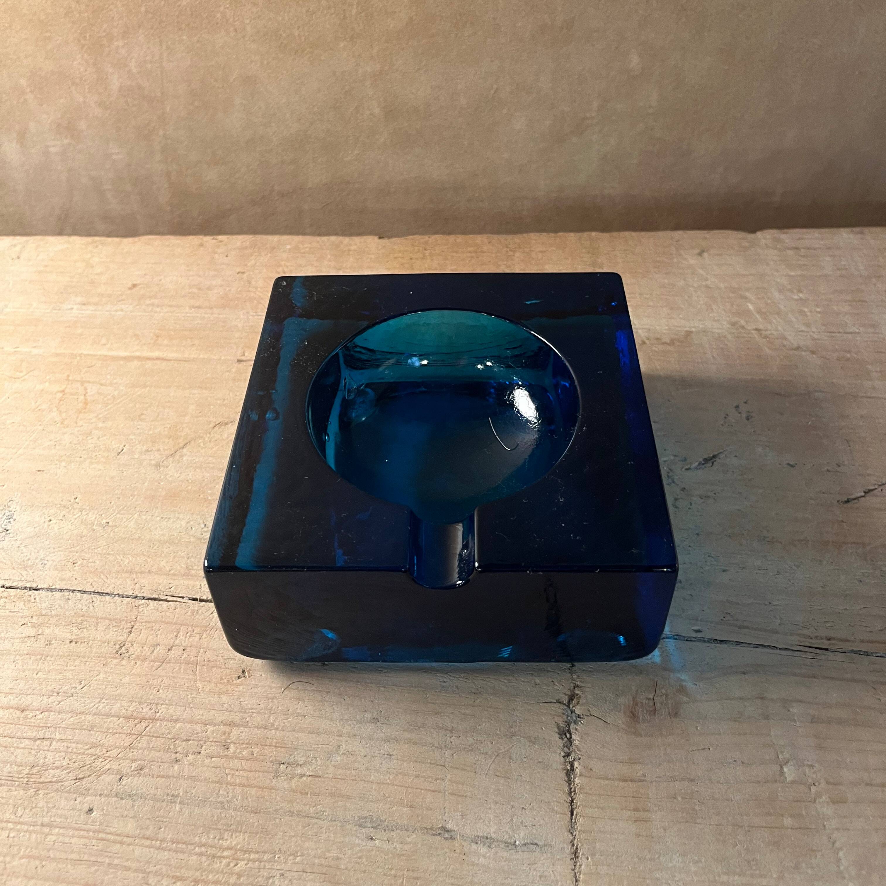 Blue ashtray