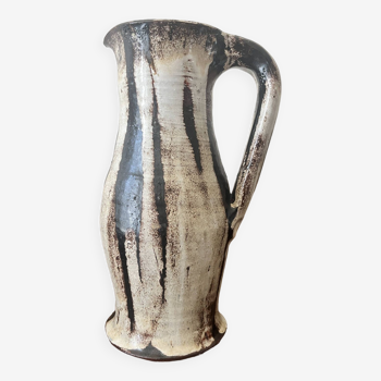 carafe en céramique émaillée et signée, 1950