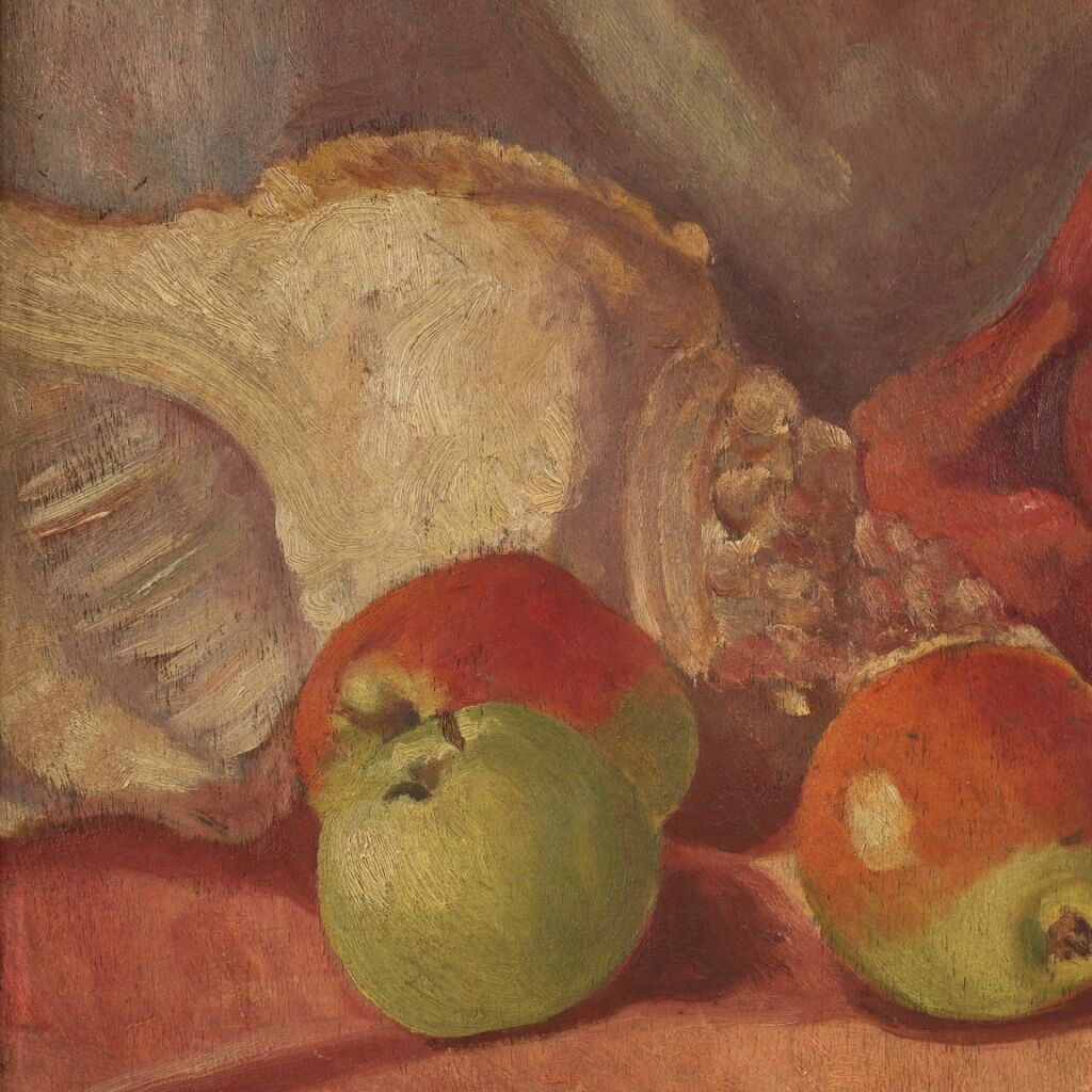 Italian signed still life painting dated 1930