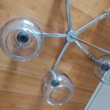 Pendant lamp, the vintage ustre 70's delmas