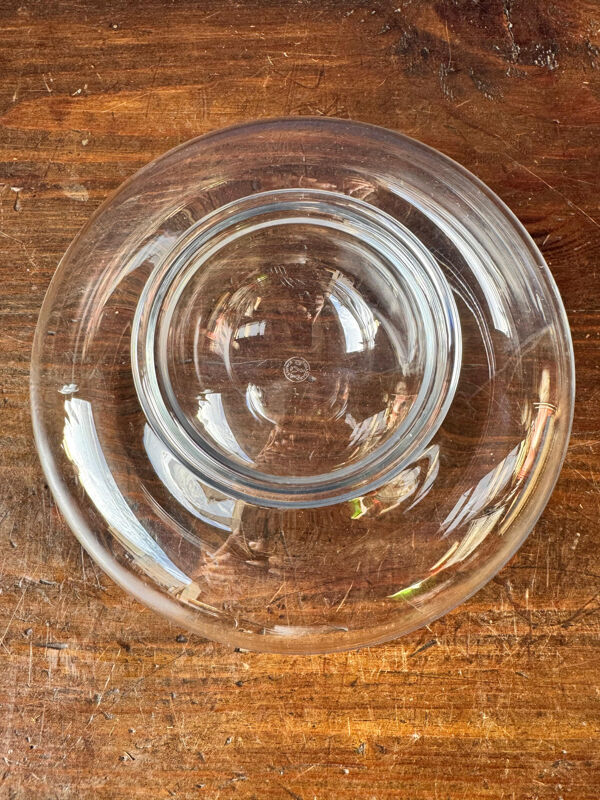 Coupe à caviar en cristal de Baccarat. Années 90