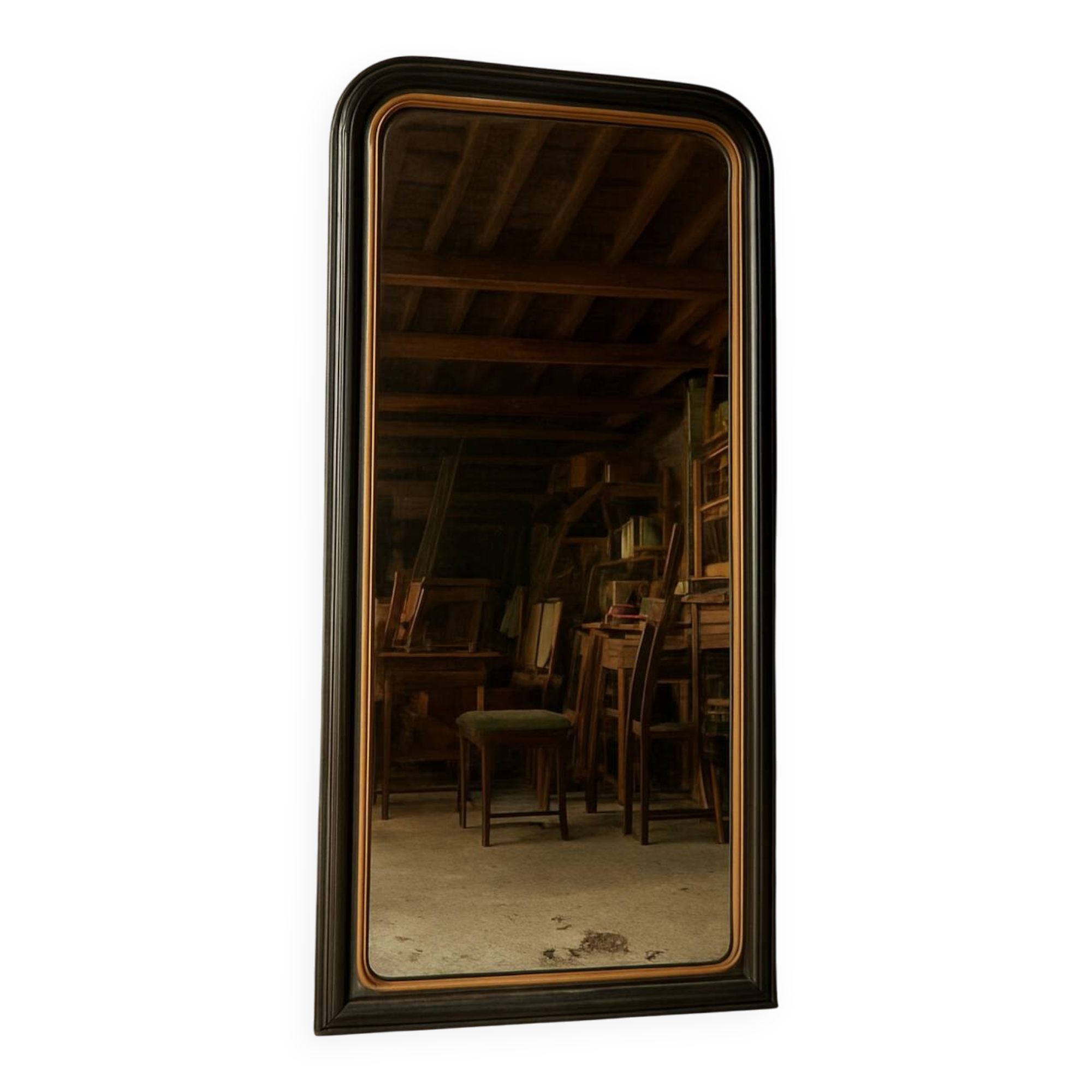 Very large antique shop mirror