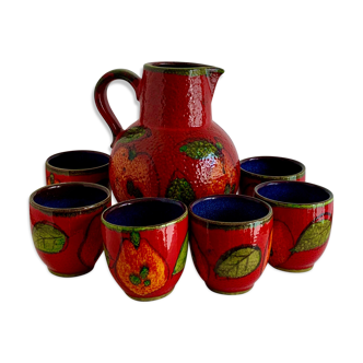 Pottery Drinking Set, West Germany, 1970s