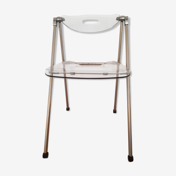 Vintage folding transparent chair