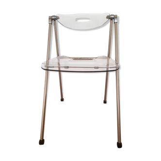 Vintage folding transparent chair