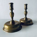 Pair of 17th century candlesticks