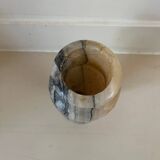 Antique grey onyx vase
