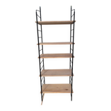 Large String shelf with wooden ladders and metal.