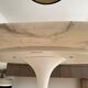 Oval Knoll Saarinen table, Calacatta marble, 198cm, year 2022, tulip.