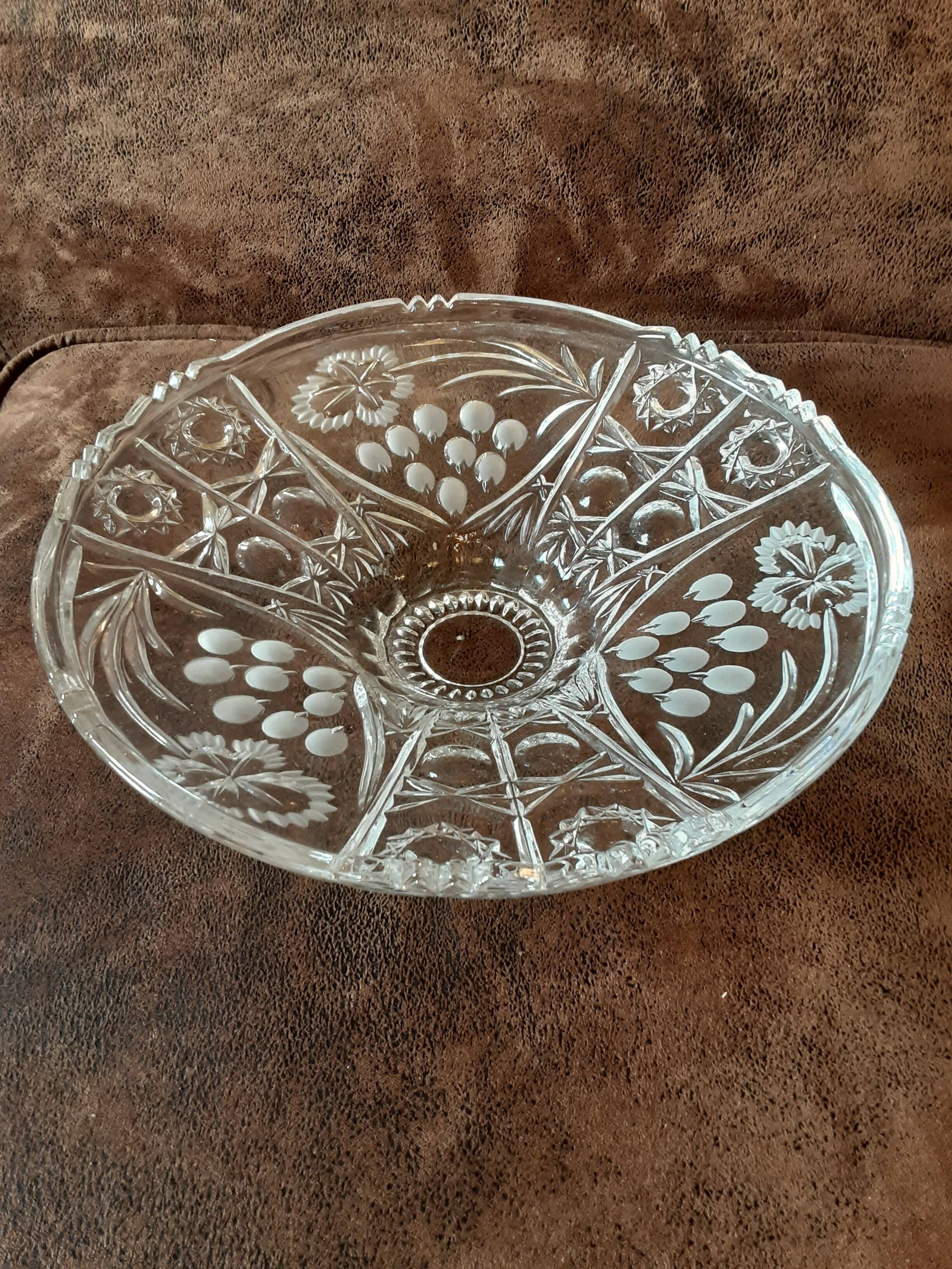 Crystal salad bowl