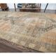 Turkish Orange Oushak Vintage Runner Orange 95x318