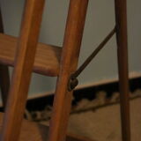 Old wooden stepladder with bodyguards