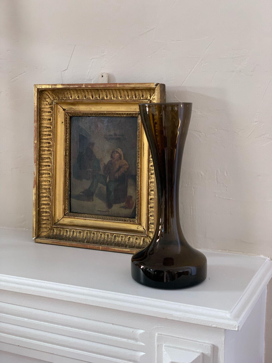 70' smoked glass vase