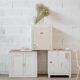 Furniture low white, top fir double door