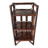 Ancien meuble étagère en rotin marron