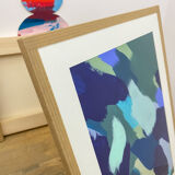 Original painting under glass