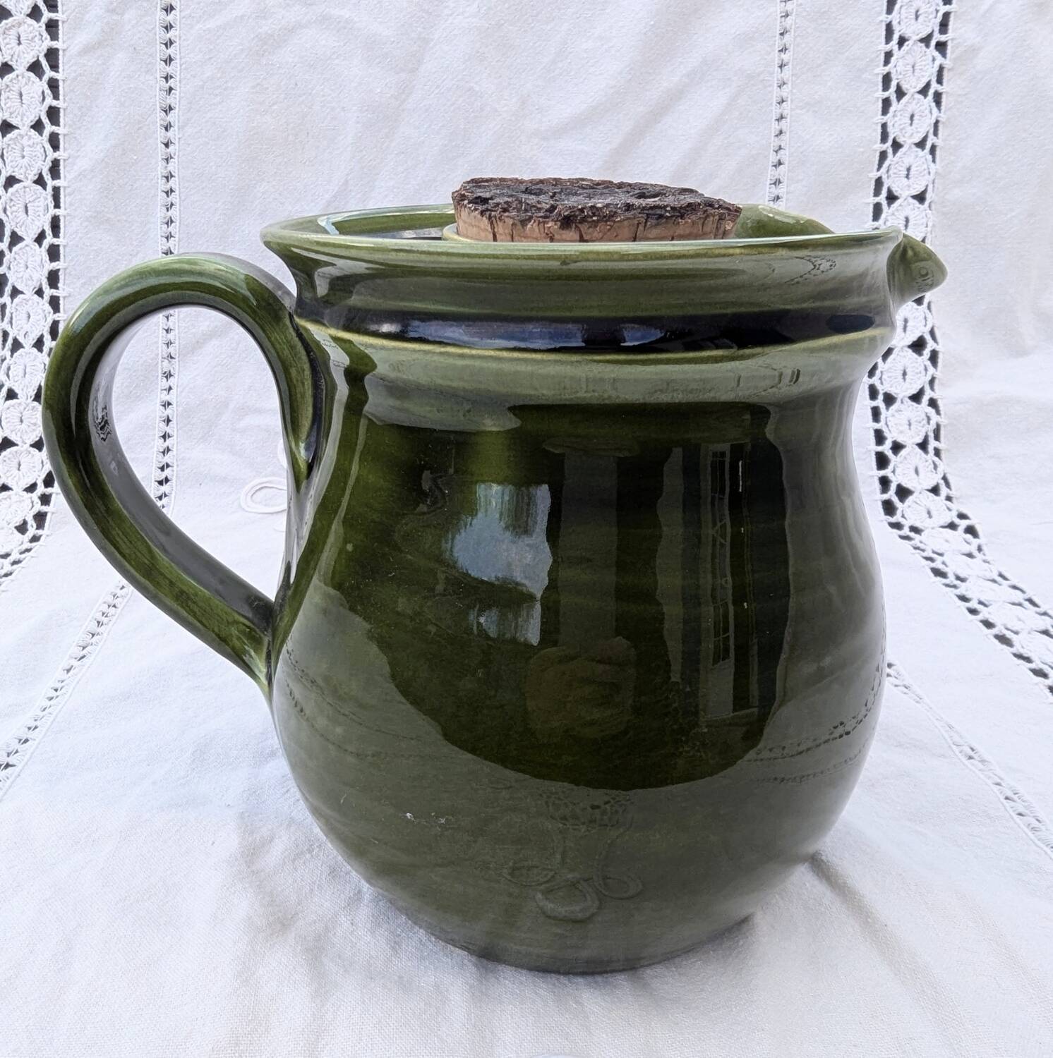 Pichet refresher ceramic signed la draille anduze - rosé pottery