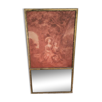 Antique trumeau with painting