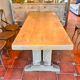 Large farmhouse table from Tonge in restored solid oak – 220 cm