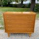 Vintage Mid-Century Scandinavian chest of drawers with tapered legs, 4 drawers, Oak, 1950s.