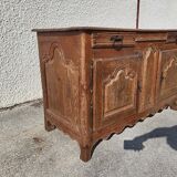 Gros bahut louis xv en chene to restore of the xviii th century