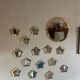 Ensemble de miroirs en laiton – décoration murale artisanale