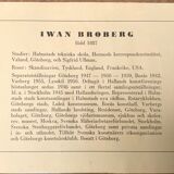 Swedish Modernism oil  landscape by I. Broberg