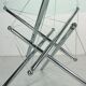 Theodore Waddell for Cassina 714 Tensegrity Chromed Steel Dining Table, 1980s