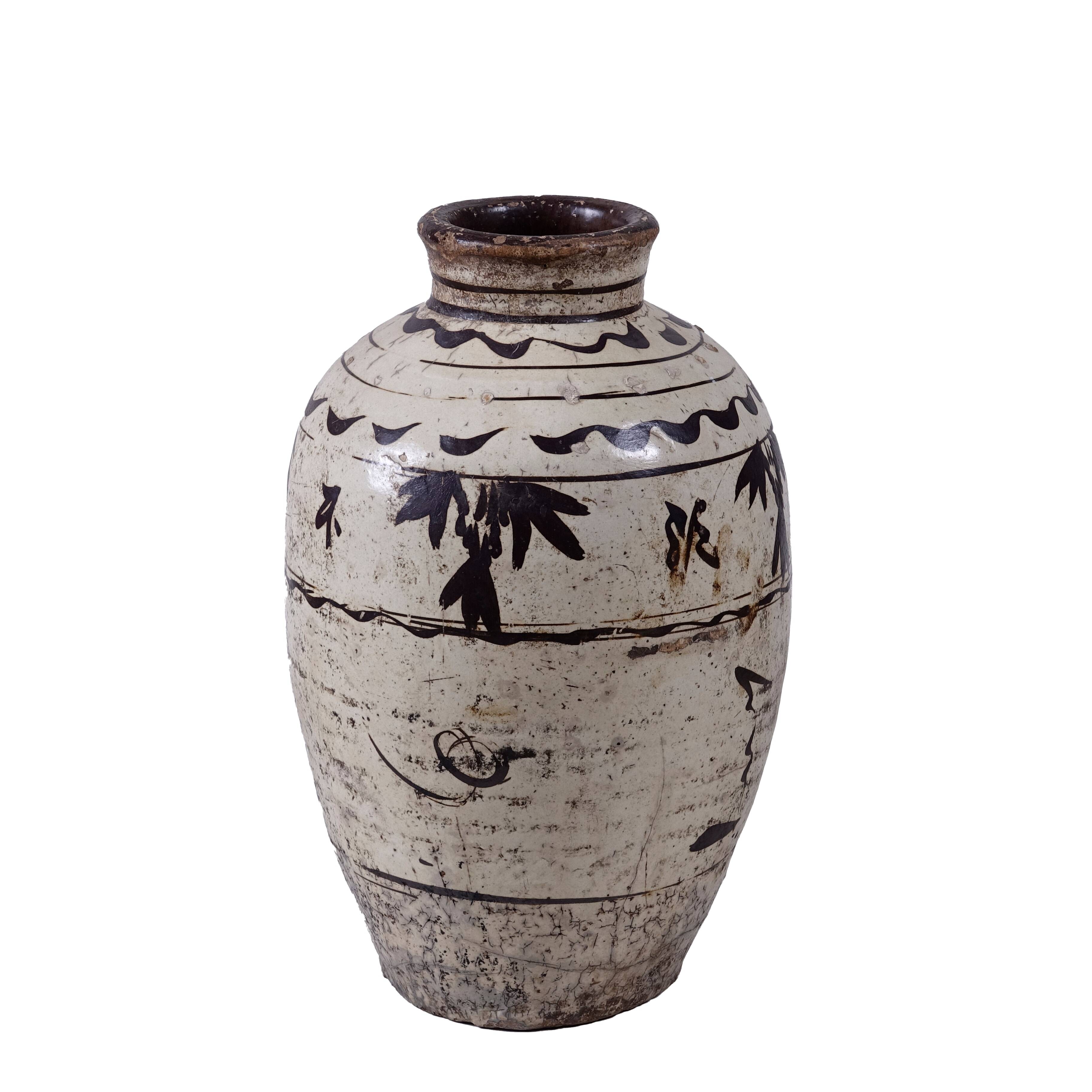 Cizhou - Chinese glazed alcohol jar no. 3