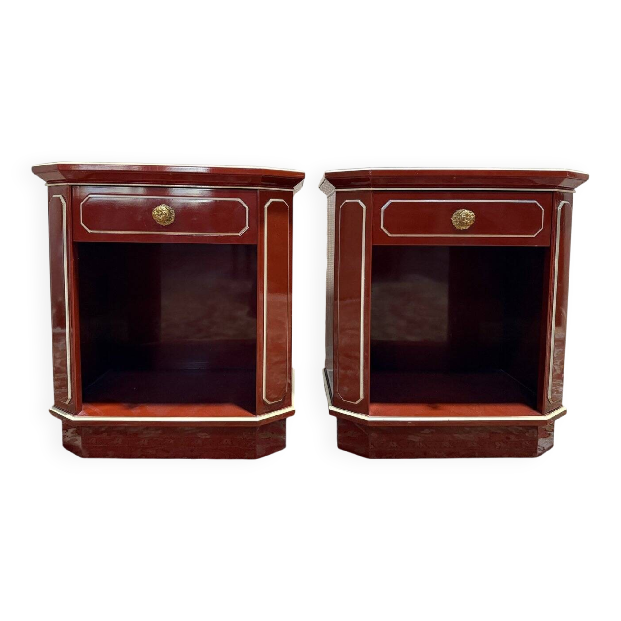 Paire de tables de chevets 1970 "Maurice Hirsch"