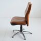 Vintage 1980s leather swivel office chair