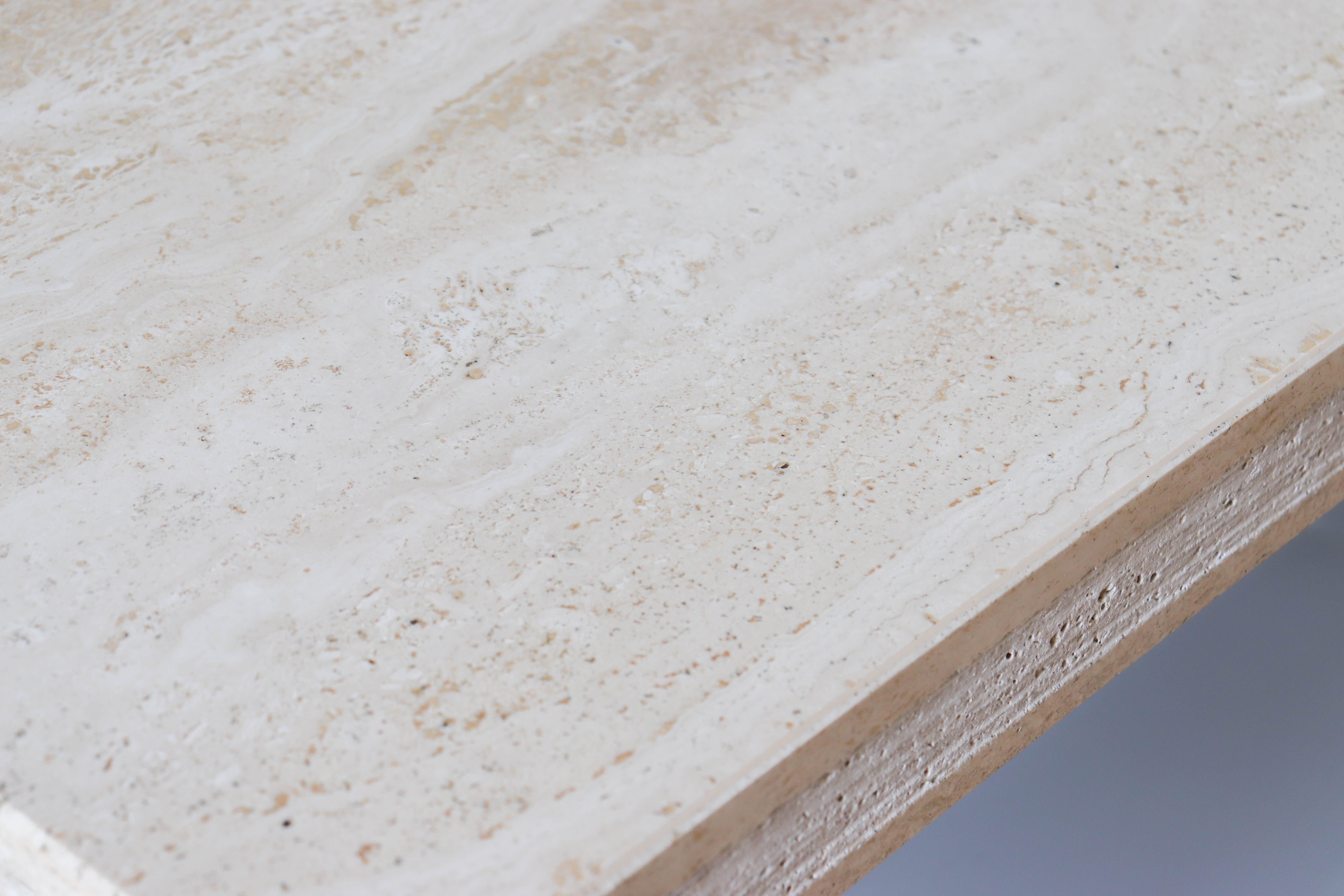 Vintage travertine coffee table