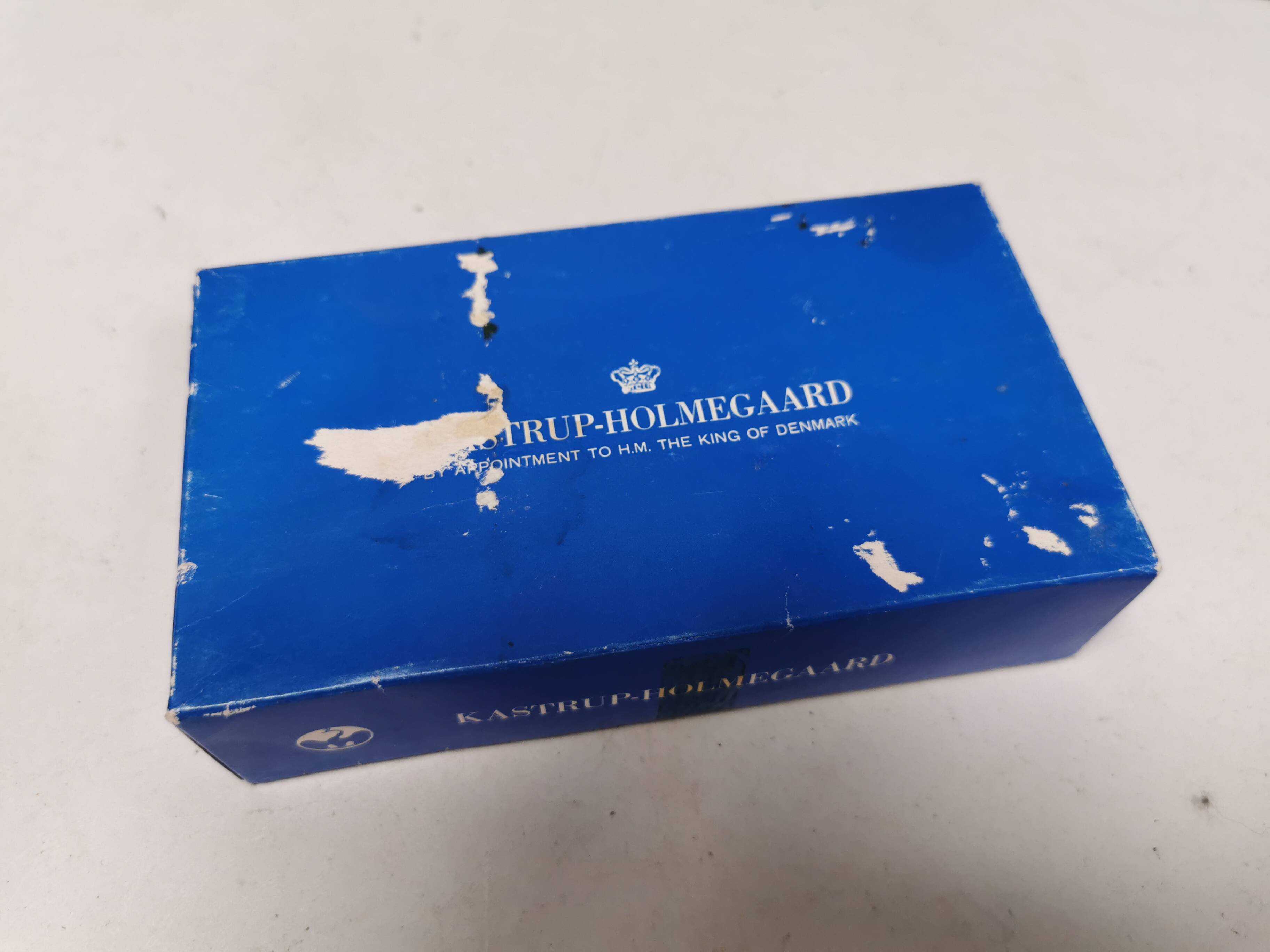 Two candleholders in turquoise/tranparent glass from Danish Kastrup-Holmegaard glassworks 1965-72