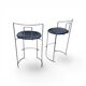 2 x Gaja stool by Kazuhide Takahama for Simon Gavina / black leather
